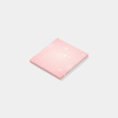 Roze Winter Snowflake Post Post-it® Notes (Schuin)