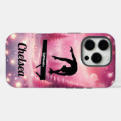Roze Winter Turnen Evenwichtsbalk Aangepaste Feest Case-Mate iPhone Case (Achterkant (horizontaal))