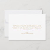 Roze Winter Wonderland Baby shower Bedankkaart (Achterkant)