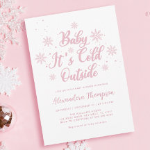 Roze Winter Wonderland Baby shower