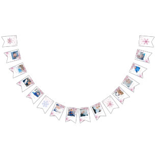 roze Winter Wonderland foto slinger banner