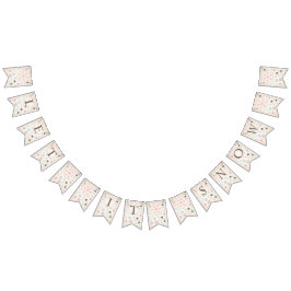 Roze Winter Wonderland Girl Birthday Banner