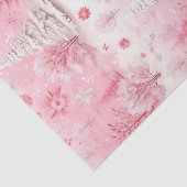 Roze Winter Wonderland Tissuepapier (Detail)