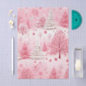 Roze Winter Wonderland Tissuepapier (Craft)