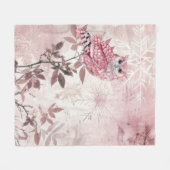 Roze winterbos moderne Baby Fleece Deken (Voorkant (Horizontaal))