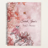 Roze winterbos moderne Baby's Planner (Voorkant)