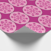 Roze winterdag cadeaupapier (Hoek)