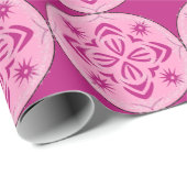 Roze winterdag cadeaupapier (Rol Hoek)