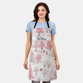 Roze Winterscape Snowy Wonderland Kerstmis Nana Schort (Gedragen)