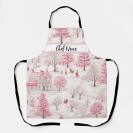 Roze Winterscape Snowy Wonderland Kerstmis Nana Schort