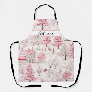 Roze Winterscape Snowy Wonderland Kerstmis Nana Schort