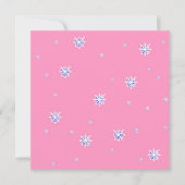 Roze wintersneeuwvlokken (Voorkant)