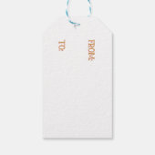 Roze wintervakantie snoep katoen beer cadeaulabel (Achterkant)