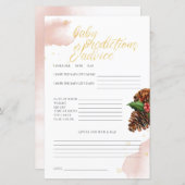 Roze wintervoorspellingen en advies van de Baby Ba (Voorkant / Achterkant)