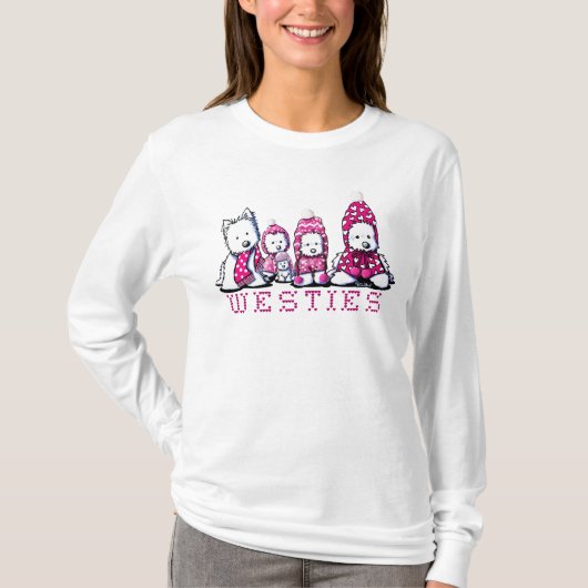 Roze Winterweesties T-shirt (Voorkant)