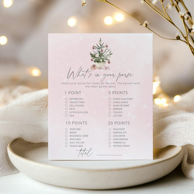 Roze Winterzweet in je paarse baby shower game (Creator heeft geüpload)