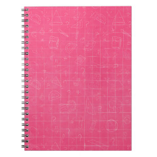 Roze Wiskunde Doodle Notitieboek