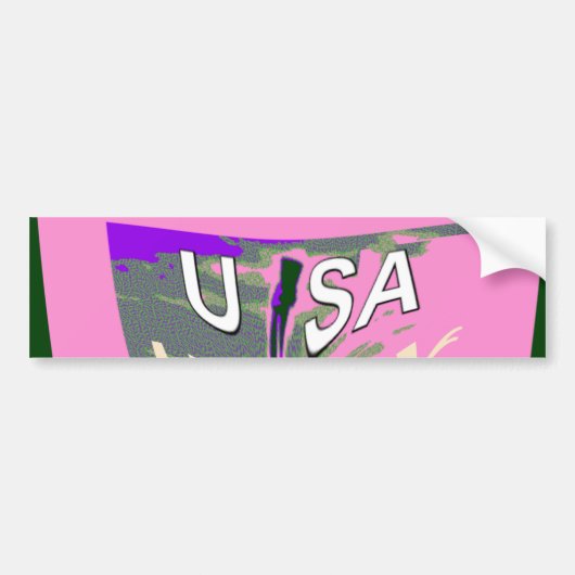 Roze wisselaar Hillary USA We zijn sterker samen. Bumpersticker (Voorkant)