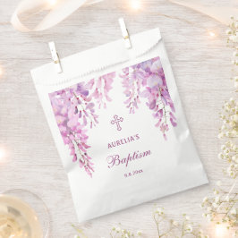 Roze Wisteria Doop Bedankzakje