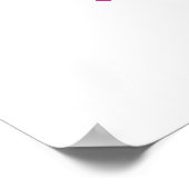 Roze Wisteria Doop Welkom Poster (Hoek)