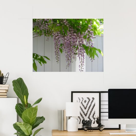 Roze Wisteria ~ print (Thuiskantoor)