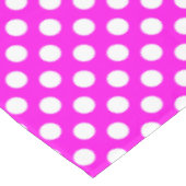 Roze wit betegeld patroon polka dot tafelkleed (Gekanteld)