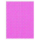 Roze wit betegeld patroon polka dot tafelkleed (Voorkant)