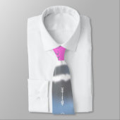 Roze wit & Blauw Tie kleurstof Twist Sway in Stijl Stropdas (Gebonden)