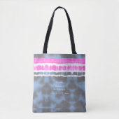 Roze wit & Blauw Tie kleurstof Twist Sway in Stijl Tote Bag (Voorkant)
