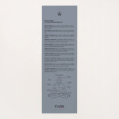 Roze wit & Blauw Tie kleurstof Twist Sway in Stijl Yogamat (Achterkant)