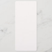 Roze Wit Bloemen Bruiloft Menu (Achterkant)