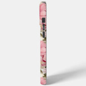  Roze Wit Bloemen Pioenen Designer Tough Case-Mate iPhone Case (Achterkant / Links)