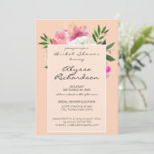 Roze & Wit Bloemen Vrijgezellenfeest - Roze 2B Kaart