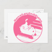 roze_wit briefkaart (Voorkant / Achterkant)