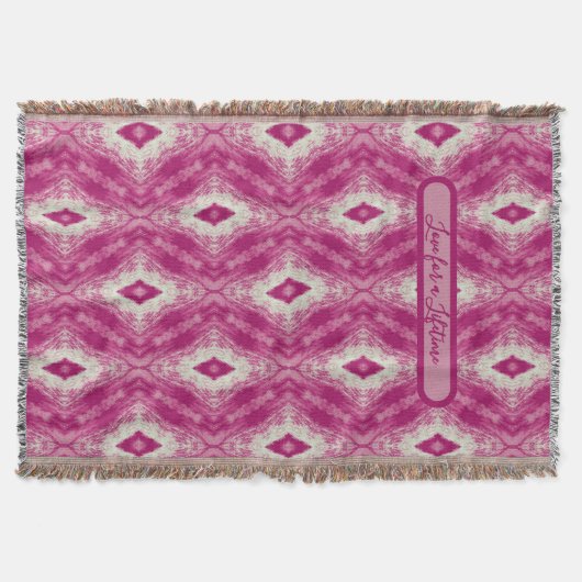 Roze wit Cairo ontwerp Deken (Voorkant)