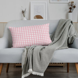 Roze & Wit Checkerboard Evergreen Pillow Hoesje Kussensloop