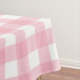 Roze & Wit Checkerboard Patroon Tafelkleed