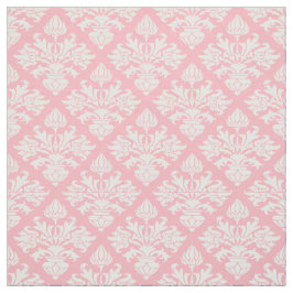 Roze, wit damast patroon #3 maat6 stof