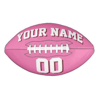 ROZE WIT EN BRUIN Aangepaste voetbal American Football