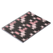 roze wit en grijs geometrisch notitieboek (Linkerzijde)