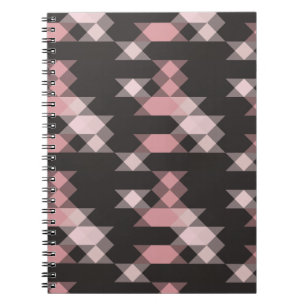 roze wit en grijs geometrisch notitieboek