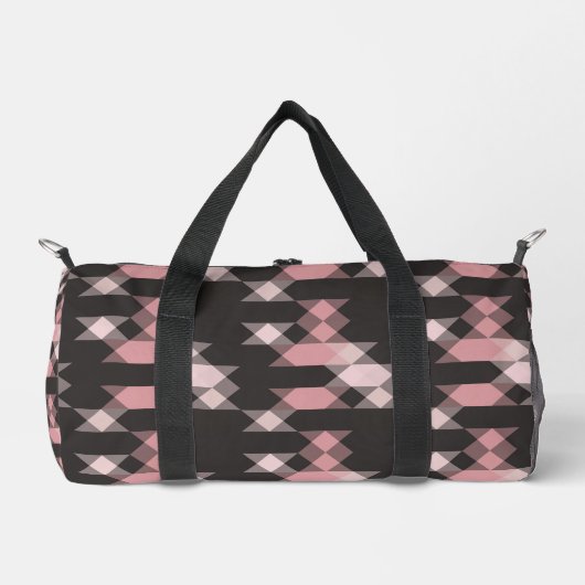 roze wit en grijs geometrisch plunjezak (Voorkant)