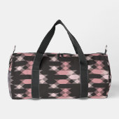 roze wit en grijs geometrisch plunjezak (Achterkant)