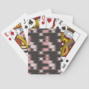 roze wit en grijs geometrisch pokerkaarten
