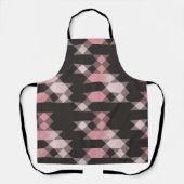 roze wit en grijs geometrisch schort (Voorkant)