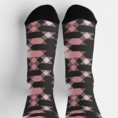 roze wit en grijs geometrisch sokken (Top)