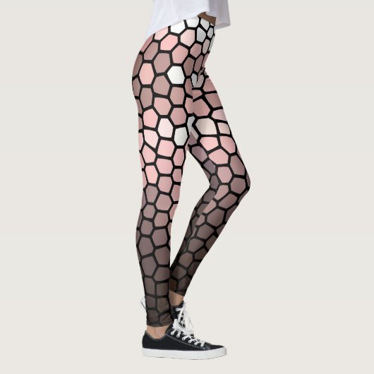Roze, Wit en Grijs Leggings (Rechts)