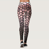 Roze, Wit en Grijs Leggings (Achterkant)