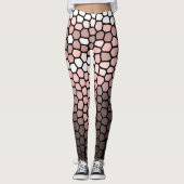 Roze, Wit en Grijs Leggings (Voorkant)