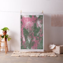 Roze, wit en groen Abstract